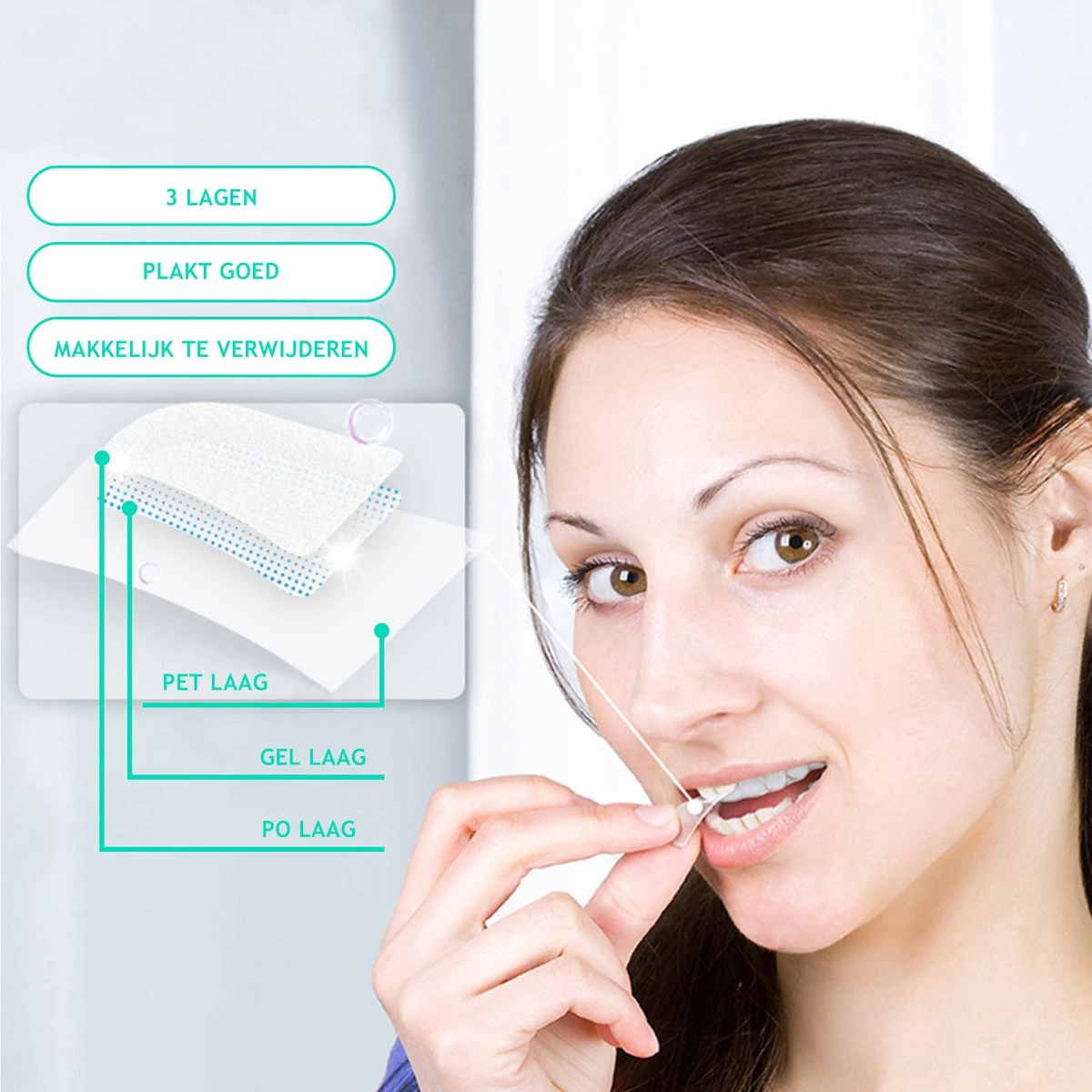 Dutchable Whitening Strips - Teeth Whitening Strips - Tandenbleek Strips - Met GRATIS Bamboe Tandenborstel - 100% Biologisch - Vegan - PAP+ 8 Dutchable Whitening Strips - Teeth Whitening Strips - Tandenbleek Strips - Met GRATIS Bamboe Tandenborstel - 100% Biologisch - Vegan - PAP+ - Afbeelding 6