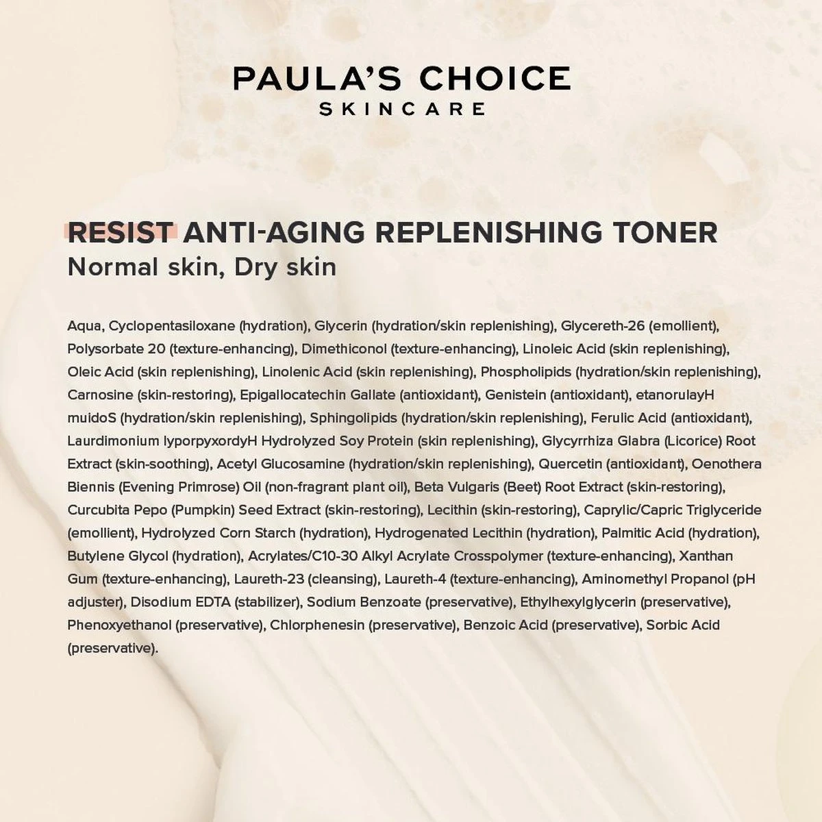Paula's Choice RESIST Anti-Aging Replenishing Toner - Normale & Droge Huid - 118 Ml 7 Paula's Choice RESIST Anti-Aging Replenishing Toner - Normale & Droge Huid - 118 Ml - Afbeelding 5