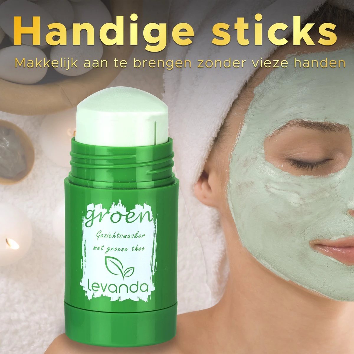 Levanda Reinigende En Verzorgende Gezichtsmasker Set Met Groene Thee Masker En Bamboe Houtskool Klei Masker - Mee Eters Verwijderen Blackhead Remover Mask - Green Tea Mask Stick Charcoal Clay Mask Green Stick Green Mask Facial Mask 4 Levanda Reinigende En Verzorgende Gezichtsmasker Set Met Groene Thee Masker En Bamboe Houtskool Klei Masker - Mee Eters Verwijderen Blackhead Remover Mask - Green Tea Mask Stick Charcoal Clay Mask Green Stick Green Mask Facial Mask - Afbeelding 2