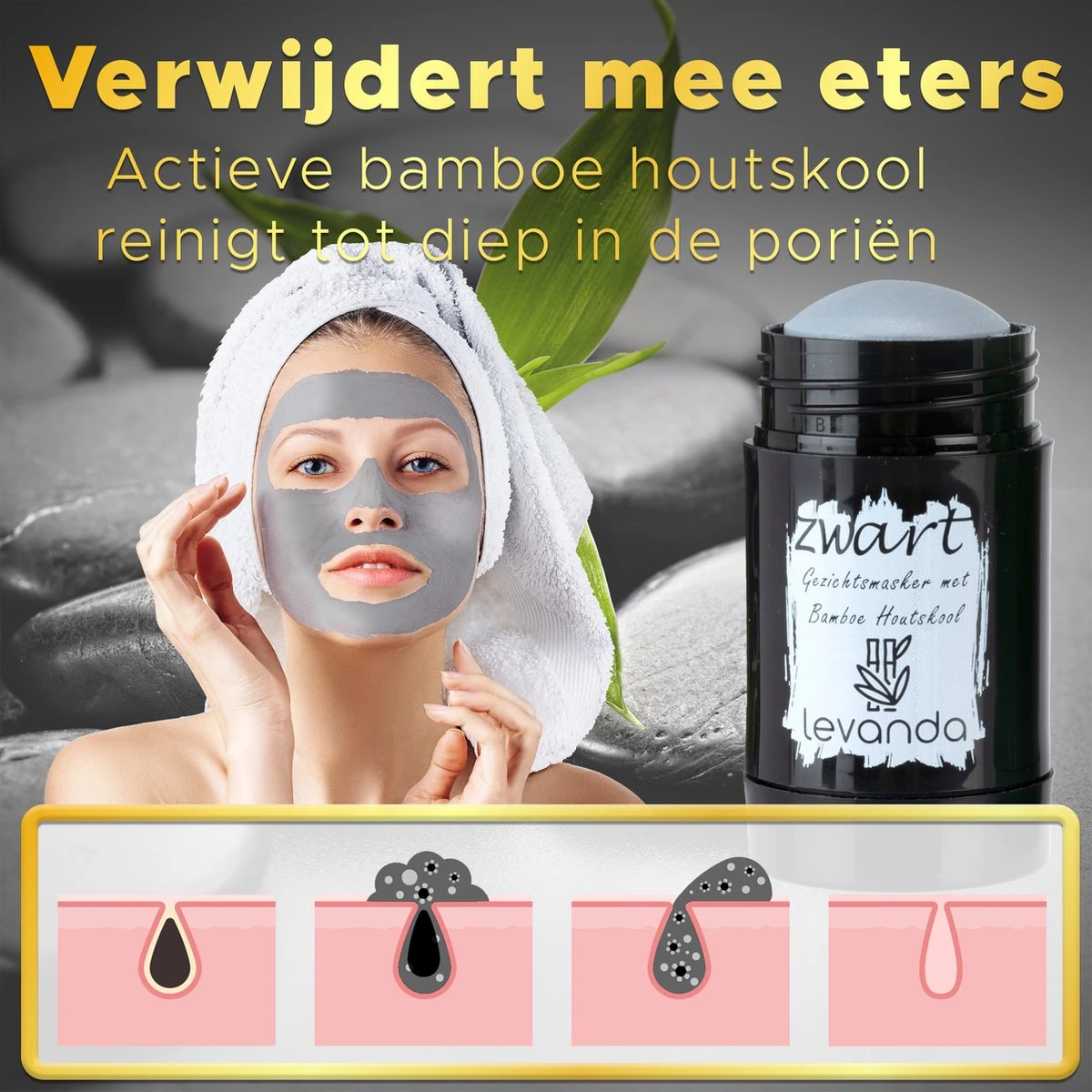 Levanda Reinigende En Verzorgende Gezichtsmasker Set Met Groene Thee Masker En Bamboe Houtskool Klei Masker - Mee Eters Verwijderen Blackhead Remover Mask - Green Tea Mask Stick Charcoal Clay Mask Green Stick Green Mask Facial Mask 8 Levanda Reinigende En Verzorgende Gezichtsmasker Set Met Groene Thee Masker En Bamboe Houtskool Klei Masker - Mee Eters Verwijderen Blackhead Remover Mask - Green Tea Mask Stick Charcoal Clay Mask Green Stick Green Mask Facial Mask - Afbeelding 6