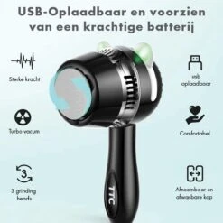 TTC - Elektrische Eeltverwijderaar - Stofzuigfunctie - 3 Snelheden - Inclusief 3 Vijlschijven & Borstel USB-Oplaadbaar -- Voetverzorging - Voetvijl Elektrisch - Pedicureset Elektrisch Voeten -Moederdag 13 TTC - Elektrische Eeltverwijderaar - Stofzuigfunctie - 3 Snelheden - Inclusief 3 Vijlschijven & Borstel USB-Oplaadbaar -- Voetverzorging - Voetvijl Elektrisch - Pedicureset Elektrisch Voeten -Moederdag -Verzorgingsproducten 1200x1200 210