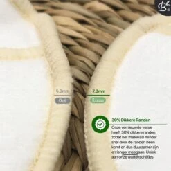 16 Herbruikbare Wattenschijfjes + Bamboe Houder - 12x Dagelijks 4x Scrub 4 Laags - Wasbare Wattenschijfjes Makeup Pads Zero Waste -Verzorgingsproducten 1200x1200 2205