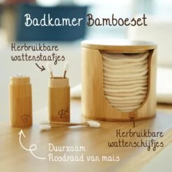 16 Herbruikbare Wattenschijfjes + Bamboe Houder - 12x Dagelijks 4x Scrub 4 Laags - Wasbare Wattenschijfjes Makeup Pads Zero Waste -Verzorgingsproducten 1200x1200 2208