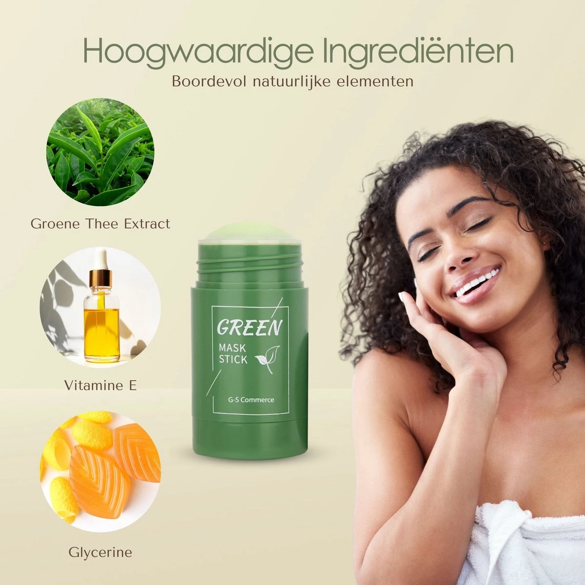 Green Mask Stick | Gezichtsmasker | Mee Eters Verwijderen | Blackhead Remover | De Originele Green Mask Stick | Groene Thee | Huidverzorging | 5 Green Mask Stick | Gezichtsmasker | Mee Eters Verwijderen | Blackhead Remover | De Originele Green Mask Stick | Groene Thee | Huidverzorging | - Afbeelding 3
