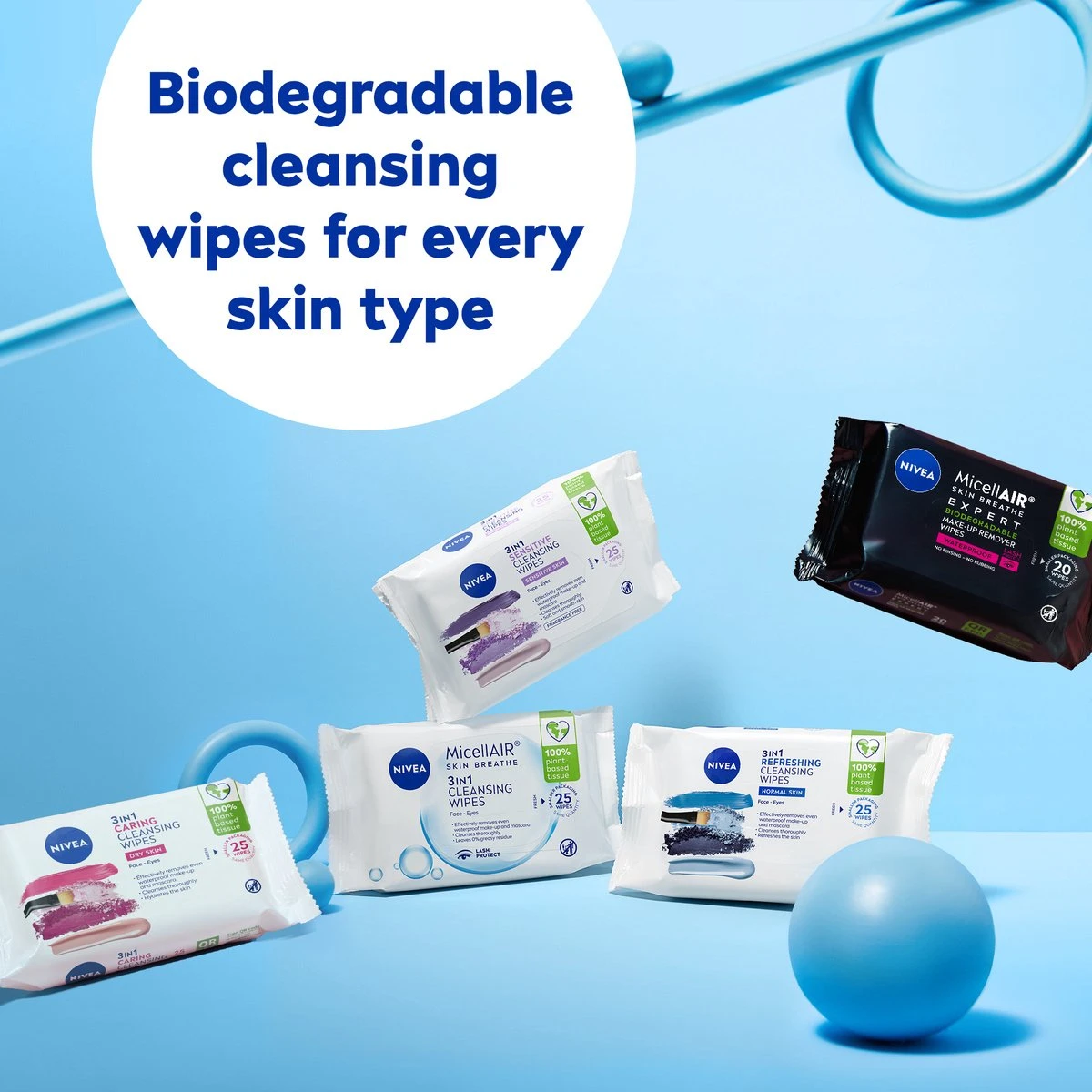 Nivea Reinigingsdoekjes Micellair - 6 X 25 Stuks 8 Nivea Reinigingsdoekjes Micellair - 6 X 25 Stuks - Afbeelding 6