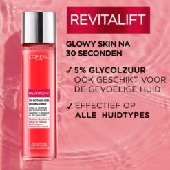 L’Oréal Paris Revitalift 5% Glycolzuur Peeling Toner - 180ml -Verzorgingsproducten 1200x1200 2380