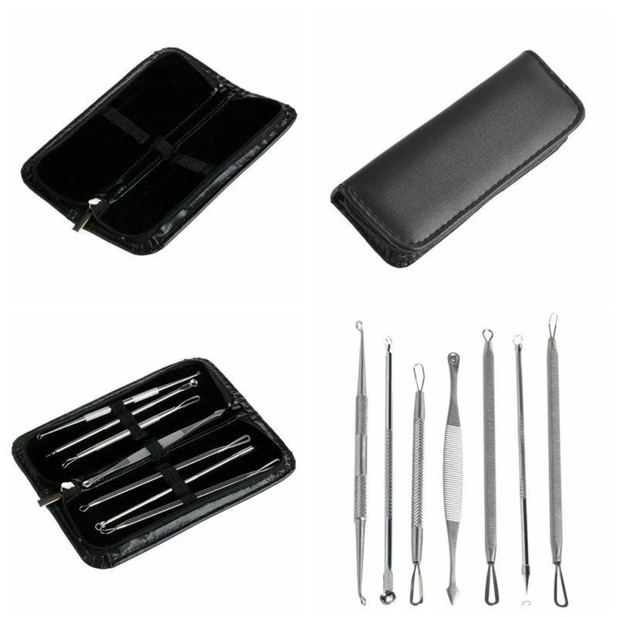 Merkloos Professionele 7 Delige Mee-eters & Acne Verwijderen Set - Blackhead Killer - Remover Comedonenlepel - Puisten Verwijderaar - Comedonendrukker - Mee-eter Lepel 5 Merkloos Professionele 7 Delige Mee-eters & Acne Verwijderen Set - Blackhead Killer - Remover Comedonenlepel - Puisten Verwijderaar - Comedonendrukker - Mee-eter Lepel - Afbeelding 3