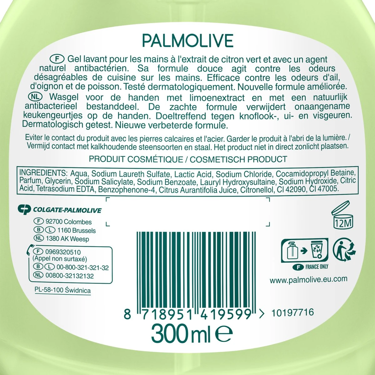 Palmolive® Palmolive Hygiene Plus Kitchen Antibacteriële Handzeep 6 X 300ml 7 Palmolive® Palmolive Hygiene Plus Kitchen Antibacteriële Handzeep 6 X 300ml - Afbeelding 5