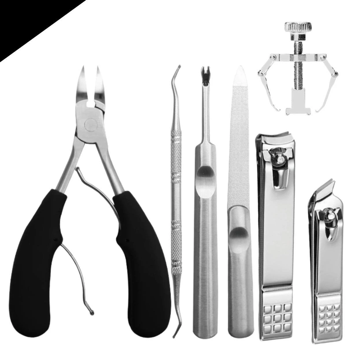 7-delige Pedicure En Manicure Set - Nagelknipper - Pedicureset - Nagelvijl - Nageltang - Kalknagel - Teennagelknipper 3 7-delige Pedicure En Manicure Set - Nagelknipper - Pedicureset - Nagelvijl - Nageltang - Kalknagel - Teennagelknipper - Afbeelding 2