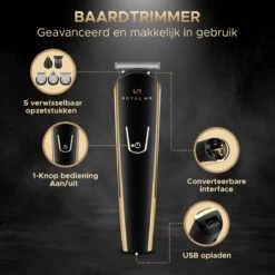 Royal WM - Series 9000 PRO - Baardtrimmer - Zwart - Scheerapparaat - Draadloos -Verzorgingsproducten 1200x1200 400