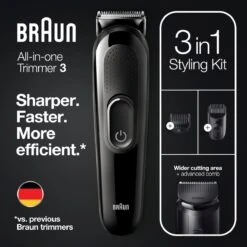 Braun Multigroomer 3 SK2300, 3-in-1 Baardtrimmer Voor Mannen, Haartrimmer, Voor Gezicht, Haar -Verzorgingsproducten 1200x1200 414