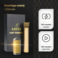 Krexs Gouden Baardtrimmer - Tondeuse - Trimmer - Scheerapparaat - Mannen – Baard -Verzorgingsproducten 1200x1200 432