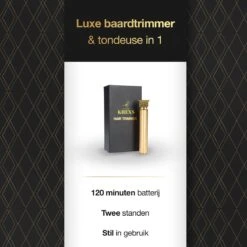 Krexs Gouden Baardtrimmer - Tondeuse - Trimmer - Scheerapparaat - Mannen – Baard -Verzorgingsproducten 1200x1200 435