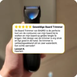 BAØRD Baardtrimmer Voor Mannen – Waterdicht – Draadloze Tondeuse - Trimmer Voor Baard & Lichaam – Scheerapparaat – Bodygroomer - Haartrimmer – Baardverzorging – Barber – Oplaadbaar - Zwart -Verzorgingsproducten 1200x1200 439