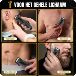 BAØRD Baardtrimmer Voor Mannen – Waterdicht – Draadloze Tondeuse - Trimmer Voor Baard & Lichaam – Scheerapparaat – Bodygroomer - Haartrimmer – Baardverzorging – Barber – Oplaadbaar - Zwart -Verzorgingsproducten 1200x1200 442