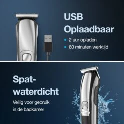 Beeperfect® 6 In 1 Baardtrimmer Voor Mannen - Trimmer - Bodygroomer - Neus En Oor Trimmer - IPX6 Waterdicht - 6 Opzetstukken -Verzorgingsproducten 1200x1200 491