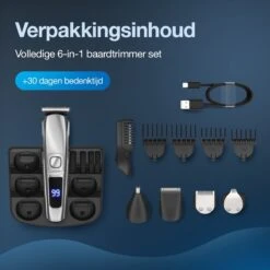 Beeperfect® 6 In 1 Baardtrimmer Voor Mannen - Trimmer - Bodygroomer - Neus En Oor Trimmer - IPX6 Waterdicht - 6 Opzetstukken -Verzorgingsproducten 1200x1200 492
