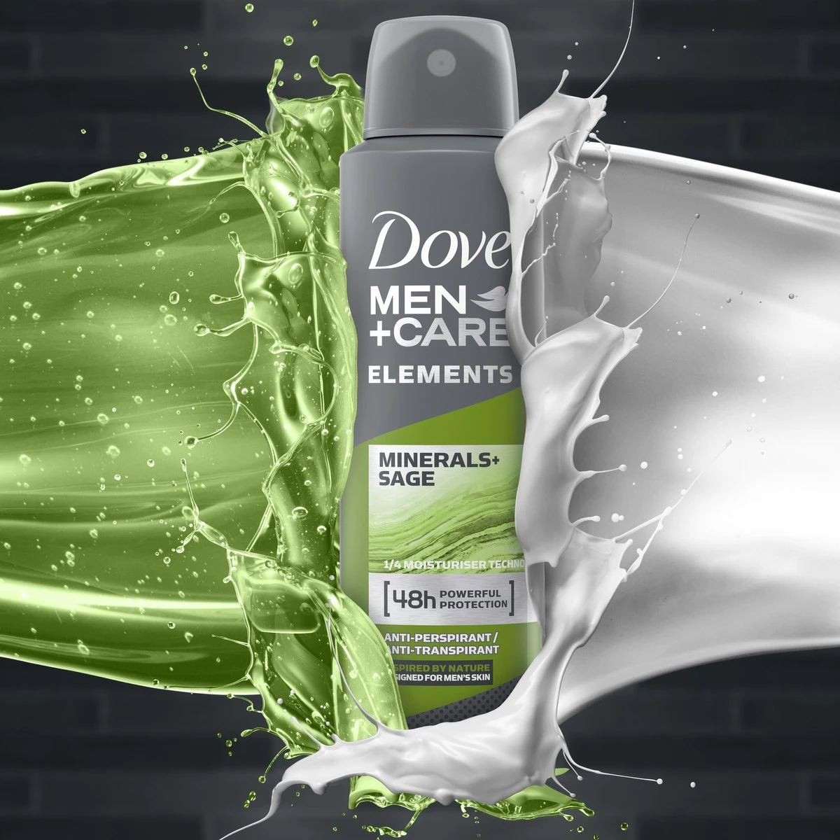 Dove Men+Care Elements Minerals & Sage Anti-Transpirant Deodorant Spray - 6 X 150 Ml - Voordeelverpakking 5 Dove Men+Care Elements Minerals & Sage Anti-Transpirant Deodorant Spray - 6 X 150 Ml - Voordeelverpakking - Afbeelding 3