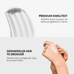 Biovea – Natuurlijke Progesteron Crème – Vermindert Opvliegers, Symptomen Van PMS En Normaliseert Menstruatiecycli – Bouwsteen Voor De Belangrijkste Hormonen – Verhoogt Het Gevoel Van Welzijn – 45 Dagen Voorraad (59 Ml.) -Verzorgingsproducten 1200x1200 623