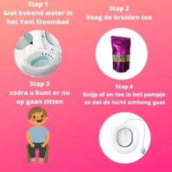 Vaginale Stoombad- Inclusief Natuurlijke Kruiden - (BPA Vrij) Vaginale Gezondheid - Helpt Tegen Geur En Schimmelinfecties - Vagina Verzorging / Reiniging -Verzorgingsproducten 1200x1200 658