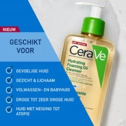 CeraVe - Hydrating Foaming Oil Cleanser - Voor Normale Tot Droge Huid - 236ml -Verzorgingsproducten 1200x1200 694