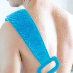 Merkloos Rug Scrubber - Doucheborstel - Lange Lichaamsborstel - Dubbelzijdig Design - 70CM - Rugborstel - Krabber - Douche - Bad - Badborstel - Rug Krabber Siliconen - Massage Borstel - Bath Towel - Back Scrubber - -Verzorgingsproducten 1200x1200 788