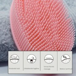 Blubs® – Handborstel – Babyborstel – Badborstel – Doucheborstel – Massage – Siliconen – Wasborstel – Dry Brush – Lichaamsborstel – Scrubborstel – Huidborstel – Roze -Verzorgingsproducten 1200x1200 850