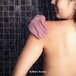 Helioux® Exfoliating Glove - Scrub Handschoen Washand - Voor Lichaam & Gezicht - Verwijderen Van Dode Huidcellen Of Zelfbruiner - Roze - Pink -Verzorgingsproducten 1200x1200 868