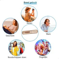 Merkloos Mini Parfum Flesje - Goud - Lipstick Formaat - Navulbare Parfum Verstuiver -Verzorgingsproducten 1200x1200 906