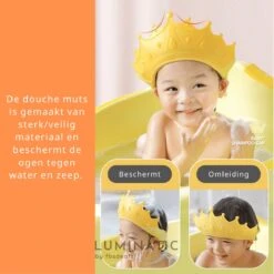 Baby Douchemuts - Baby Douche Kapje - Douchekapje Kind - Baby Douche Hoed - Badmuts Kinderen - Baby Douche Cap - Badmuts Kind - Shower Cap - Douche Muts | Luminatic® | Geel -Verzorgingsproducten 1200x1200 922