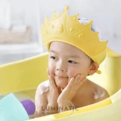Baby Douchemuts - Baby Douche Kapje - Douchekapje Kind - Baby Douche Hoed - Badmuts Kinderen - Baby Douche Cap - Badmuts Kind - Shower Cap - Douche Muts | Luminatic® | Geel -Verzorgingsproducten 1200x1200 923