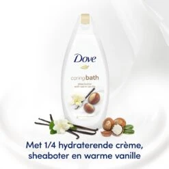 Dove Caring Bath Sheaboter & Vanille Badcrème - 6 X 450 Ml - Voordeelverpakking -Verzorgingsproducten 1200x1200 941