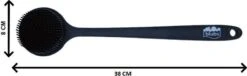 Blubs® – Badborstel – Dry Brush – Rug Scrubber – Lichaamsborstel – Rugborstel Douche Met Steel – Huidborstel – Doucheborstel – Bad- & Doucheaccessoires – Badborstel Met Steel – Doucheborstel Rugborstel – Siliconen Borstel – Massage – Zwart -Verzorgingsproducten 1200x371