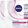 Nivea 3 In 1 Verzachtende Reinigingsdoekjes - Droge En Gevoelige Huid - Zonder Alcohol - 4 X 40 Stuks