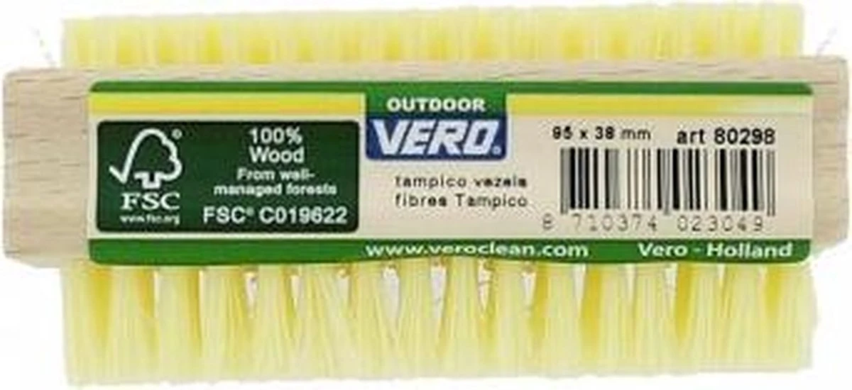 Vero Nagelborstel Dubbel - FSC Hout 7 Vero Nagelborstel Dubbel - FSC Hout - Afbeelding 5