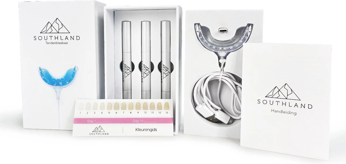 Southland Tandenbleekset - Tandenblekers - Whitening Strips - Teeth Whitening - Tanden Bleken 9 Southland Tandenbleekset - Tandenblekers - Whitening Strips - Teeth Whitening - Tanden Bleken - Afbeelding 7