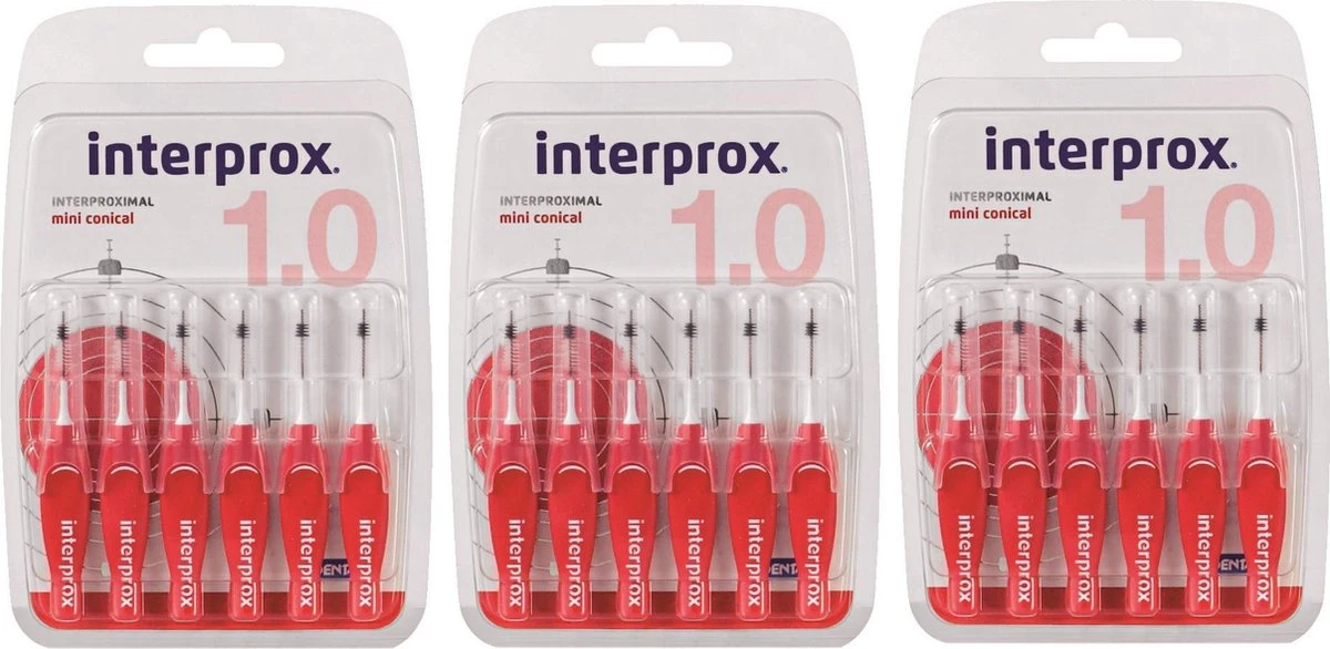 Interprox Premium Mini Conical - 2 Tot 4 Mm - 3 X 6 Stuks 3 Interprox Premium Mini Conical - 2 Tot 4 Mm - 3 X 6 Stuks