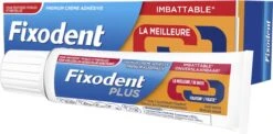 Fixodent Plus - Voordeelverpakking 6x40 G - Kleefpasta -Verzorgingsproducten 1200x591 1