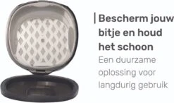 Gebitsbakje - Beugelbakje - Incl. Lekbakje - Roze - Voor - Beugel - Kunstgebit - Prothese - Beugelbakje - Beugeldoosje - Bakje -Verzorgingsproducten 1200x708 6