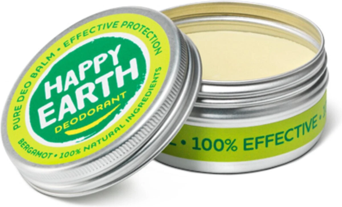Happy Earth 100% Natuurlijke Deodorant Balm Bergamot 45 Gr 7 Happy Earth 100% Natuurlijke Deodorant Balm Bergamot 45 Gr - Afbeelding 5
