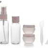 YONO Reisflesjes Set - Navulbare Reisflacons In Verschillende Maten Met Toilettas - Spray Flesjes En Cosmetica Potjes Voor Handbagage Vliegtuig -Verzorgingsproducten 1200x736