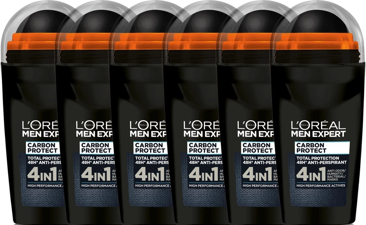 L’Oréal Paris Men Expert Carbon Protect Deodorant Roller - 6 X 50 Ml 5 L’Oréal Paris Men Expert Carbon Protect Deodorant Roller - 6 X 50 Ml - Afbeelding 3