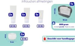 Qpacks - 8-delige Reisflesjes Set Transparant - Vliegtuig Handbagage - Navulbare Reis 100ML Flacons - Incl. Potjes & Etui -Travel - Reisaccessoires 12 Qpacks - 8-delige Reisflesjes Set Transparant - Vliegtuig Handbagage - Navulbare Reis 100ML Flacons - Incl. Potjes & Etui -Travel - Reisaccessoires -Verzorgingsproducten 1200x738