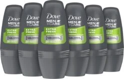 Dove Men+Care Extra Fresh Anti-Transpirant Deodorant Roller - 6 X 50 Ml - Voordeelverpakking