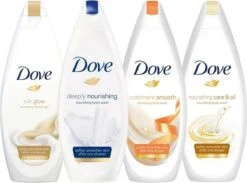 Dove Silk Douchegel - 6 X 500ml - Voordeelverpakking -Verzorgingsproducten 1200x890