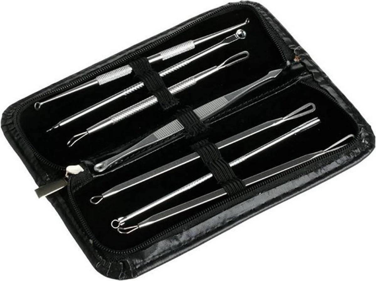 Merkloos Professionele 7 Delige Mee-eters & Acne Verwijderen Set - Blackhead Killer - Remover Comedonenlepel - Puisten Verwijderaar - Comedonendrukker - Mee-eter Lepel 3 Merkloos Professionele 7 Delige Mee-eters & Acne Verwijderen Set - Blackhead Killer - Remover Comedonenlepel - Puisten Verwijderaar - Comedonendrukker - Mee-eter Lepel