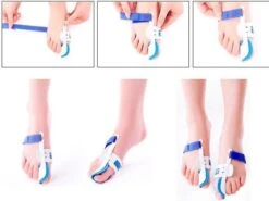 Hallux Valgus Statische Nachtspalk - Rechts + Links - Foot Pijnbestrijding - Teen Separator - Duim Corrector - Blauw / Wit -Verzorgingsproducten 1200x899 3