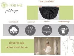 1FORME Douchemuts Dames Zero Waste – Droog Haar Thuis / Vakantie – Douchekap Satijn / PE Zwart 13 1FORME Douchemuts Dames Zero Waste – Droog Haar Thuis / Vakantie – Douchekap Satijn / PE Zwart -Verzorgingsproducten 1200x902 2