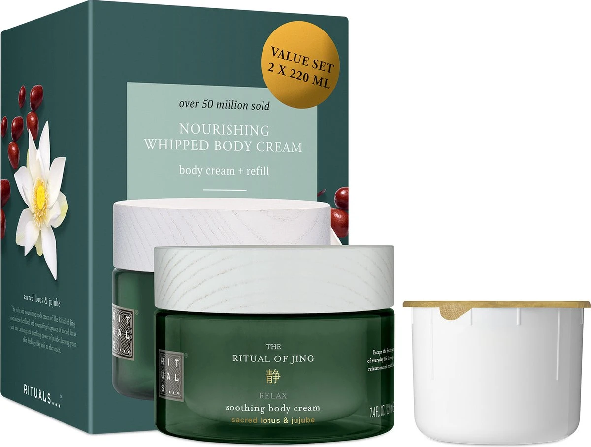 RITUALS The Ritual Of Jing Body Cream & Refill Duo - 440 Ml 3 RITUALS The Ritual Of Jing Body Cream & Refill Duo - 440 Ml