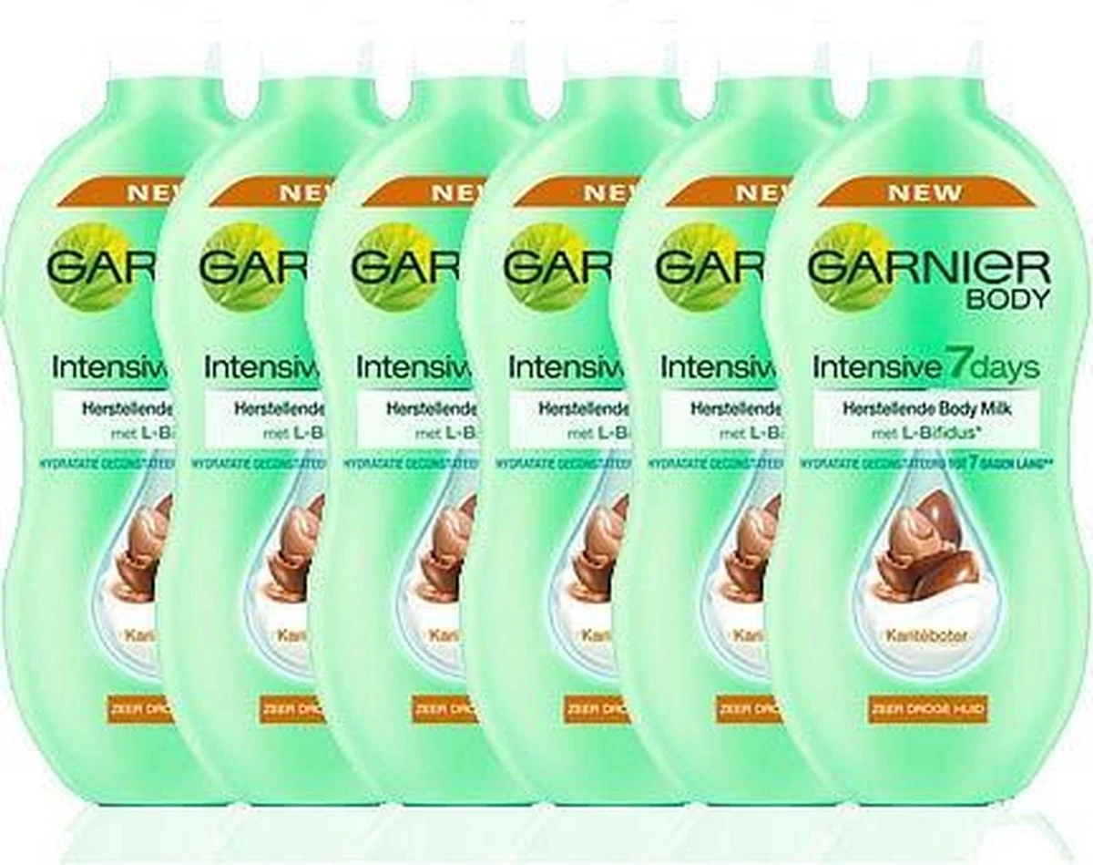 Garnier SkinActive Body Body Intensive 7 Days Karite - 6 X 400ml- Bodymilk 7 Garnier SkinActive Body Body Intensive 7 Days Karite - 6 X 400ml- Bodymilk - Afbeelding 5